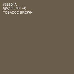 #695D4A - Tobacco Brown Color Image
